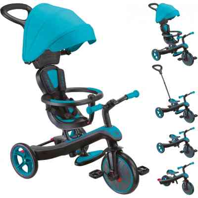 Детский велосипед Globber Explorer Trike 4 в 1, бирюзовый (634-105) Винница