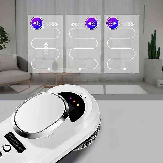 Робот для мытья окон с пультом + 4 насадки / Робот мойщик окон / Робот пылесос для окон Киев