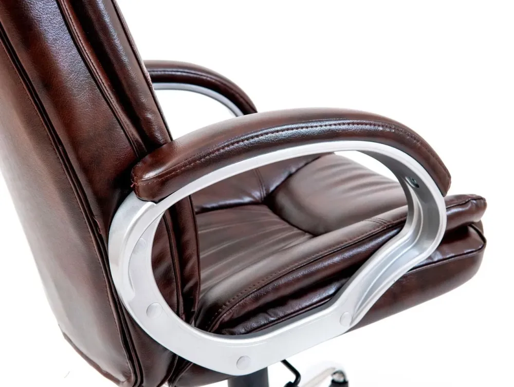 Офісне Крісло Керівника Richman California Titan Dark Brown Хром М3 MultiBlock Коричневий Київ - фото 4