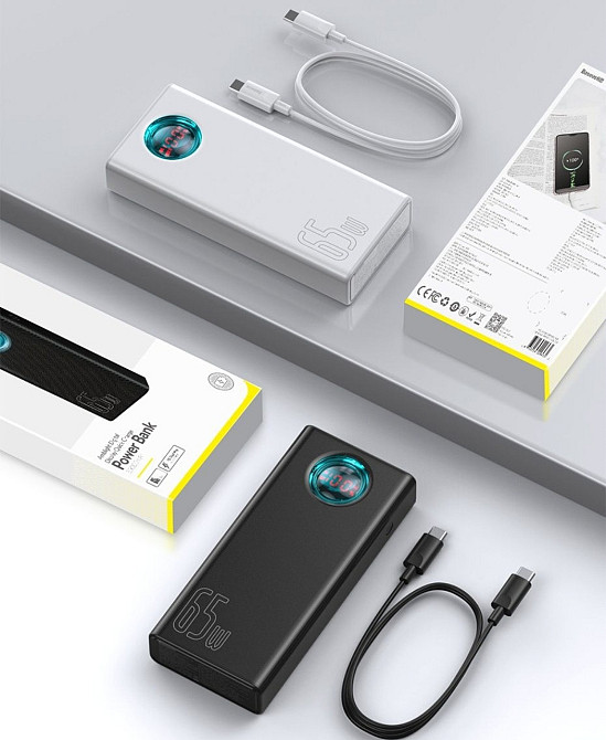 Повер- Банк : Baseus AMBILIGHT 30000 65W 6A Киев - изображение 5