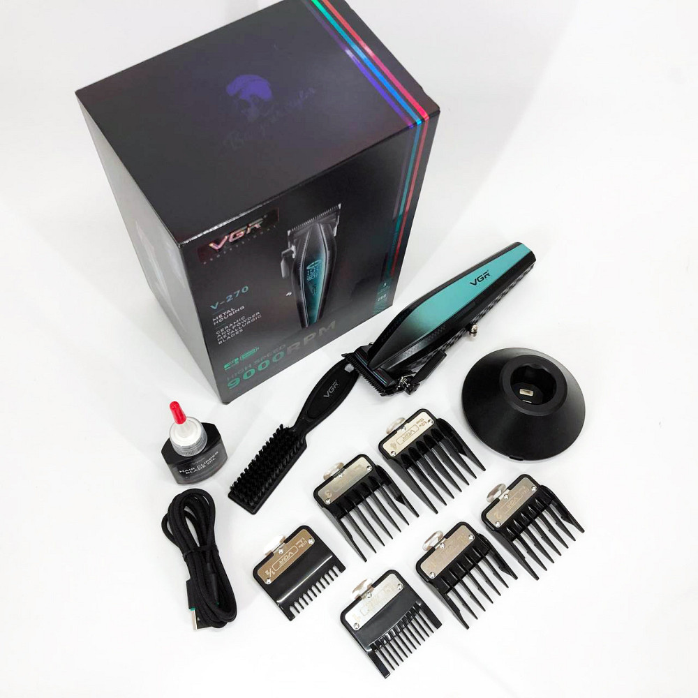 Акумуляторна машинка для стрижки VGR V-270, Машинка для стрижки волосся з професійними ножами AX-73 Івано-Франківськ - фото 7
