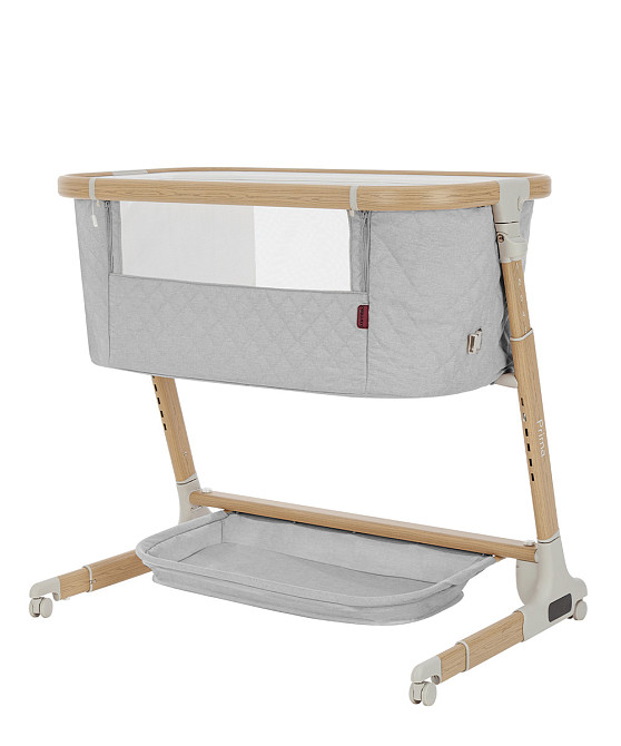 Дитяче ліжечко Carrello Prima CRL16503 Cloud Grey електронне укачування 6 рівнів висоти матрац Bluetooth Кривий Ріг - фото 1