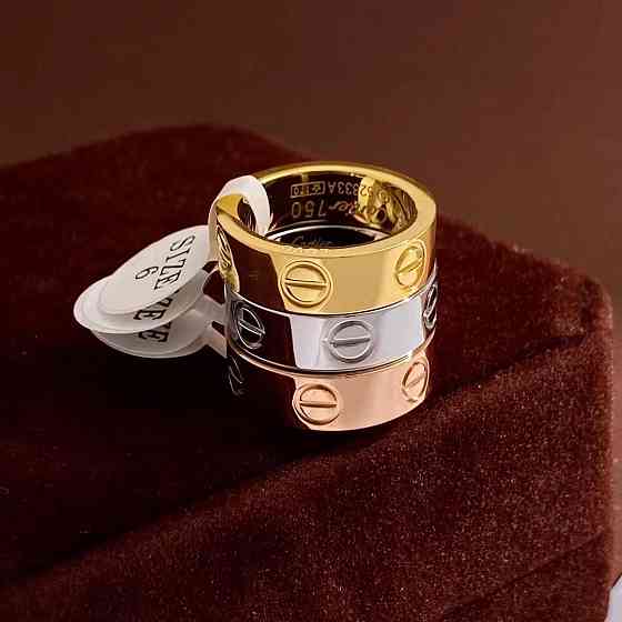 Брендовое кольцо Картье/Cartier позолота AU 750 Одесса