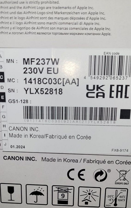 Принтер БФП Canon i- SENSYS MF237W. Киев - изображение 1