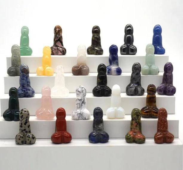 Мини фигурка из натурального черного обсидиана 3.8 мм. Натуральный камень черного обсидиана для меди Киев - изображение 6