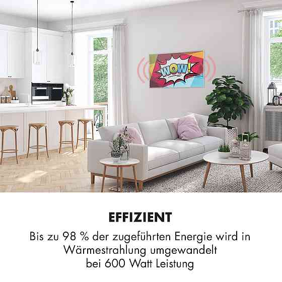 Інфрачервоний нагрівач Wonderwall Air Art 60 101x60 см, 600 Вт, пульт дистанційного керування для Рівне