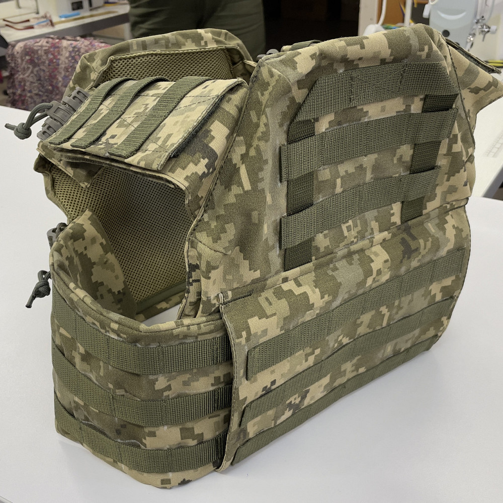 Плитоноска Plate Carrier зі швидким скиданням IRR Cordura 500 D Піксель ММ-14 (olive) Запоріжжя - фото 2