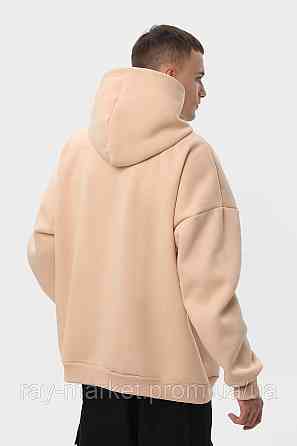 Худі оверсайз чоловіче утеплене RAY OVERSIZE бежеве (U0404M-Cream) Київ