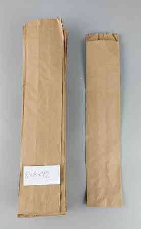 Пакет паперовий 8см 6*42см коричневий (1000 шт) Харків