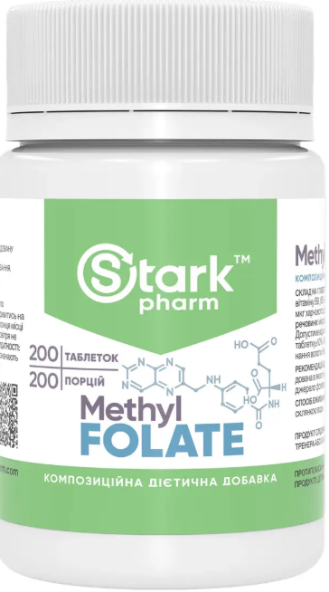 Метилфолат Stark Pharm Methyl Folate 1667 DFE 1000 mcg 200 таб Киев - изображение 1