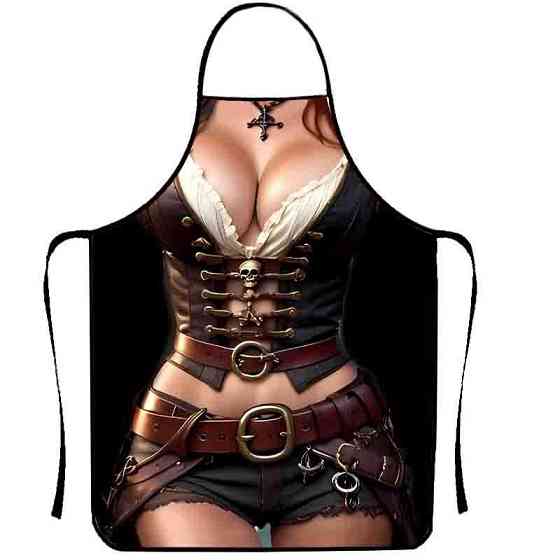 Фартух з прикольним принтом жіночий 80 на 60 см різнобарвний Київ