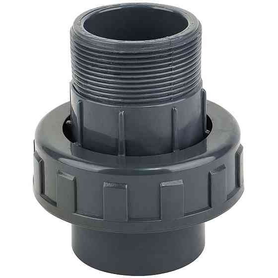 Муфта ПВХ Kripsol EHM30 63.C розбірна, із зовнішньою різьбою d63х2" Київ