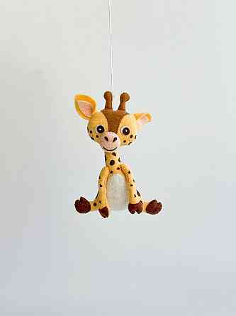 М’яка фетрова іграшка жираф ручної роботи – безпечна розвиваюча іграшка Київ