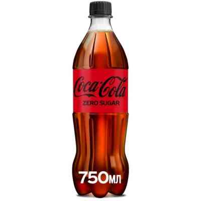 Напиток Coca-Cola Zero Безалкогольный сильногазированный Без сахара 750 мл (5449000221780) Винница