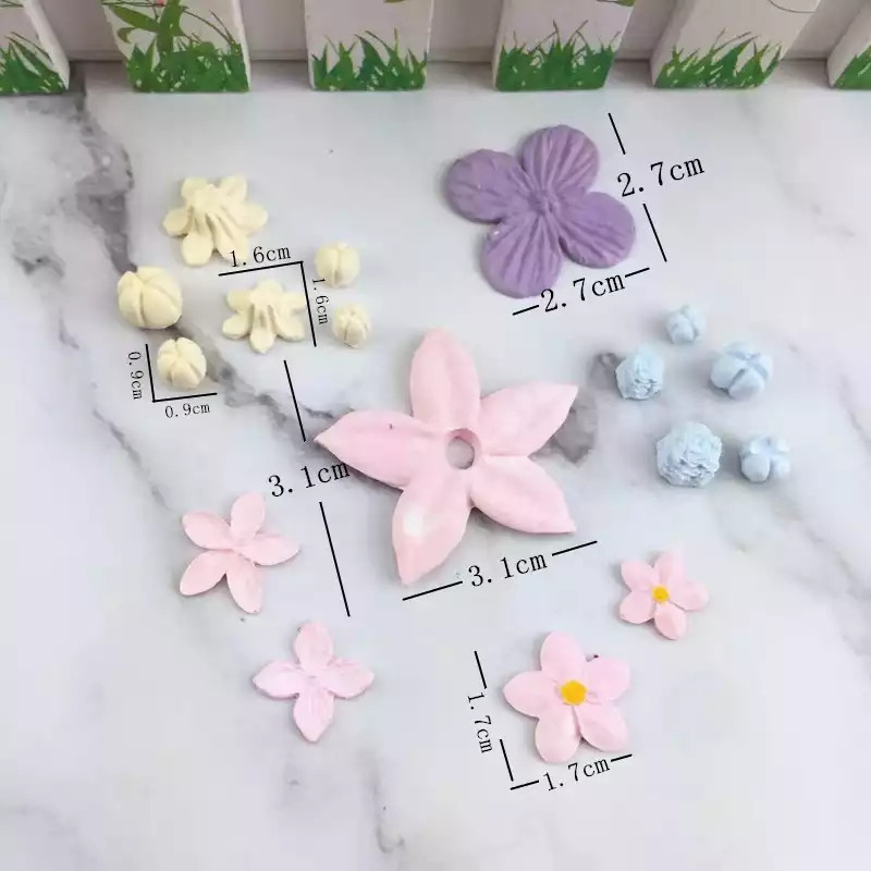 Молд для цветов Цветочки 105 на 105 мм розовый Киев - изображение 3