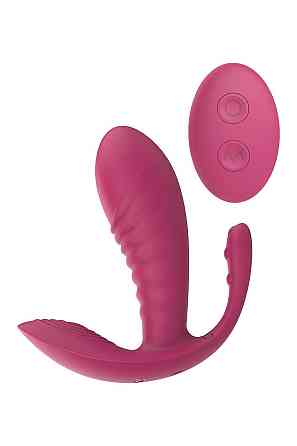 Массажер-вибратор рельефный Dream Toys Essentials с тройной стимуляцией, красный Sex Aura Киев