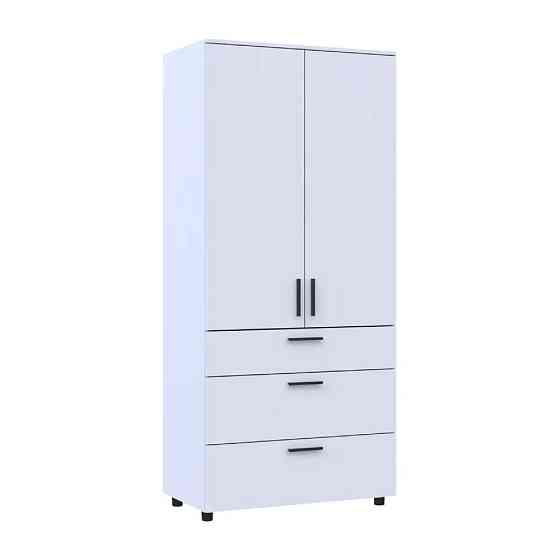 Шафа для одягу Doros Торн Білий 2 ДСП/3Ш (полиці) 90х51.6х200 (DRS-012020) Львів