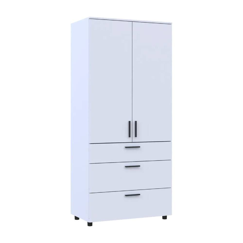 Шафа для одягу Doros Торн Білий 2 ДСП/3Ш (полиці) 90х51.6х200 (DRS-012020) Львів - фото 6