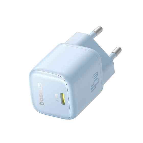 Мережевий зарядний пристрій Baseus PicoGo GaN Fast Charger 1C 45W EU Galaxy Blue Київ