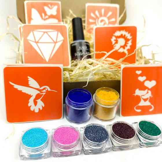 Набір для біо-тату "Popular mix #2 - гліттер" popular-mix-2-glitter Вінниця