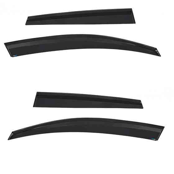 Дефлектори вікон (вітровики) Renault Clio 2012-2019, 4шт, SunPlex, хетчбек, на скотчі Вінниця