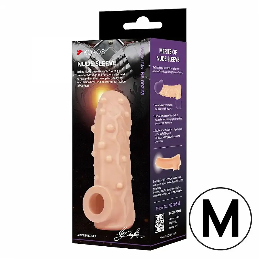 Насадка на член Kokos Nude Sleeve NS 002 M Львів - фото 3
