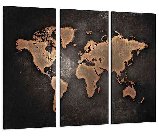 Модульная картина Карта мира Art-143_XXL 53x100 см Киев