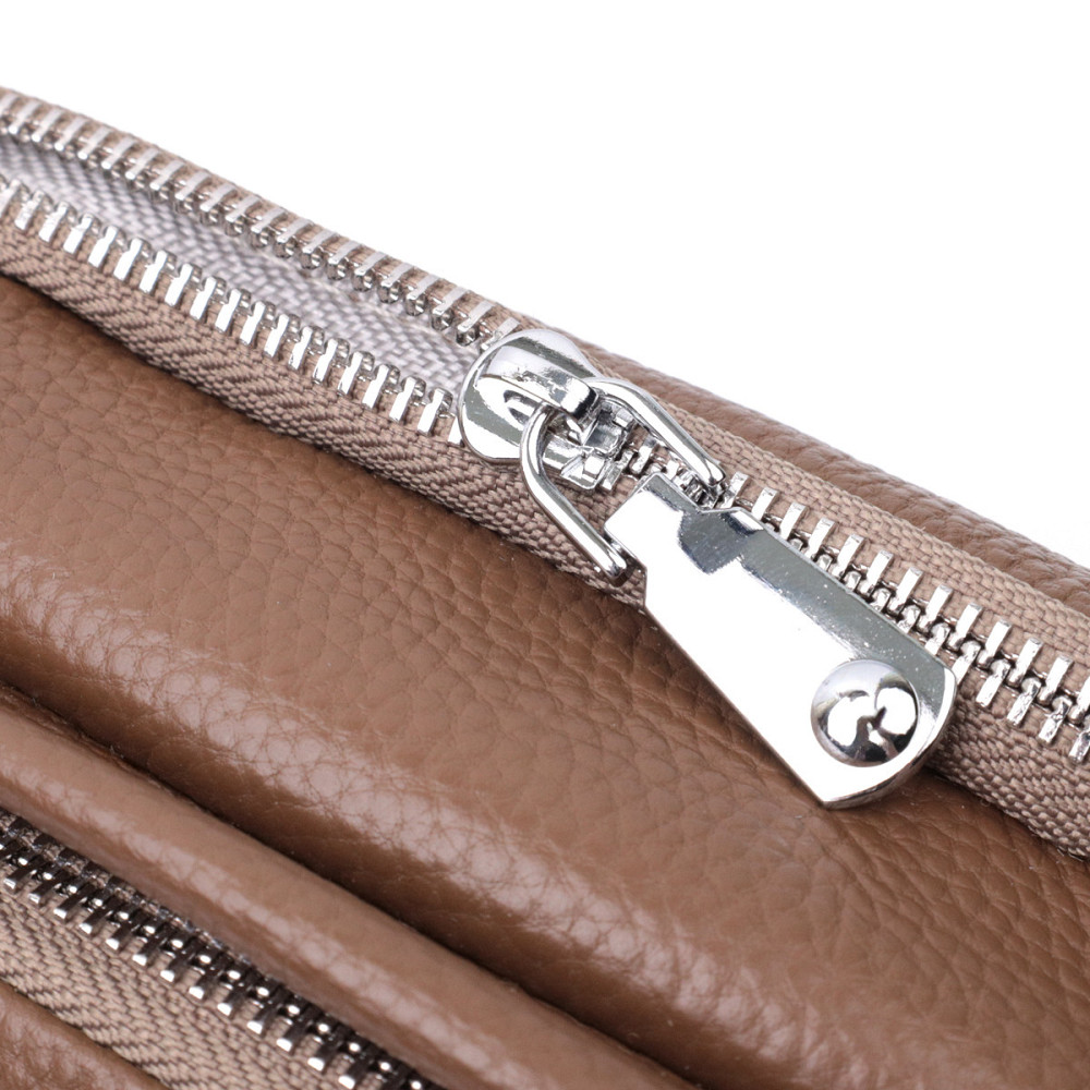 Модная сумка на каждый день с двумя отделениями из натуральной кожи Vintage 22596 Коричневый Киев - изображение 8