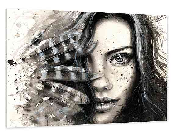 Картина холст в гостиную / спальню Дівчина    MLP_2 Киев