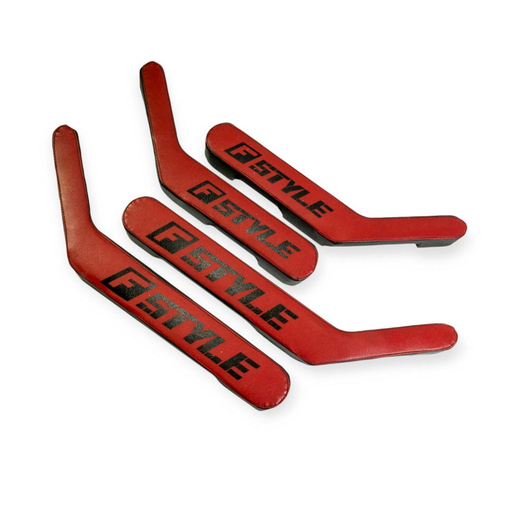 Ручка - подлокотник 2106 (4шт) красная с надписью FSTYLE (кожзам) двери Мукачево - изображение 1