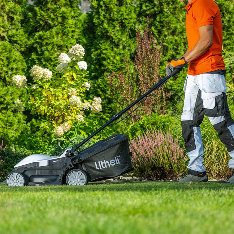 Акумуляторна газонокосарка Litheli, живлення від павербанку (УМБ Litheli Power Bank 20000 mAh, 45 W, 4А, 1 шт в комплекті) Київ - фото 2