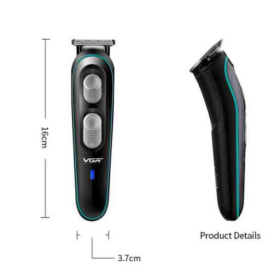 Перукарська машинка акумуляторна професійна VGR V-055, Професійна машинка для стрижки волосся в салон DG-18 Київ