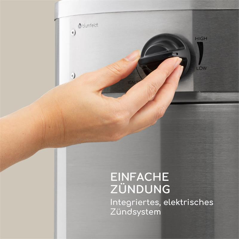 Обогреватель для террасы Goldflame Deluxe 36 000 БТЕ/11 кВт, мобильный, из закаленного стекла, из нержавеющей Ровно - изображение 4