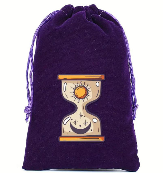 Фиолетовый бархатный мешочек для карт Таро или рун (13×18 см) – 8 вариантов дизайна Киев - изображение 4