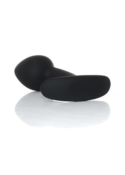 Анальна пробка - Silicone Black Curved Plug M Sex Aura Київ - фото 5