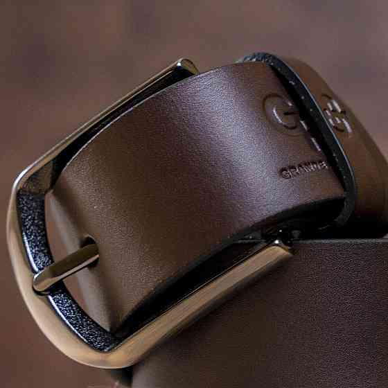 Ремінь чоловічий GRANDE PELLE 00245 під штани Коричневий Київ