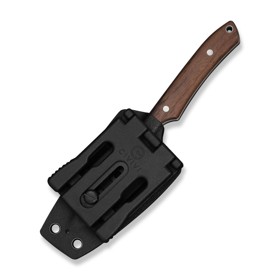 Ніж фіксований кишеньковий Civivi High Grass Field Knife (7,4 см) 14C28N / Wood дерево з чохлом Киев - изображение 8