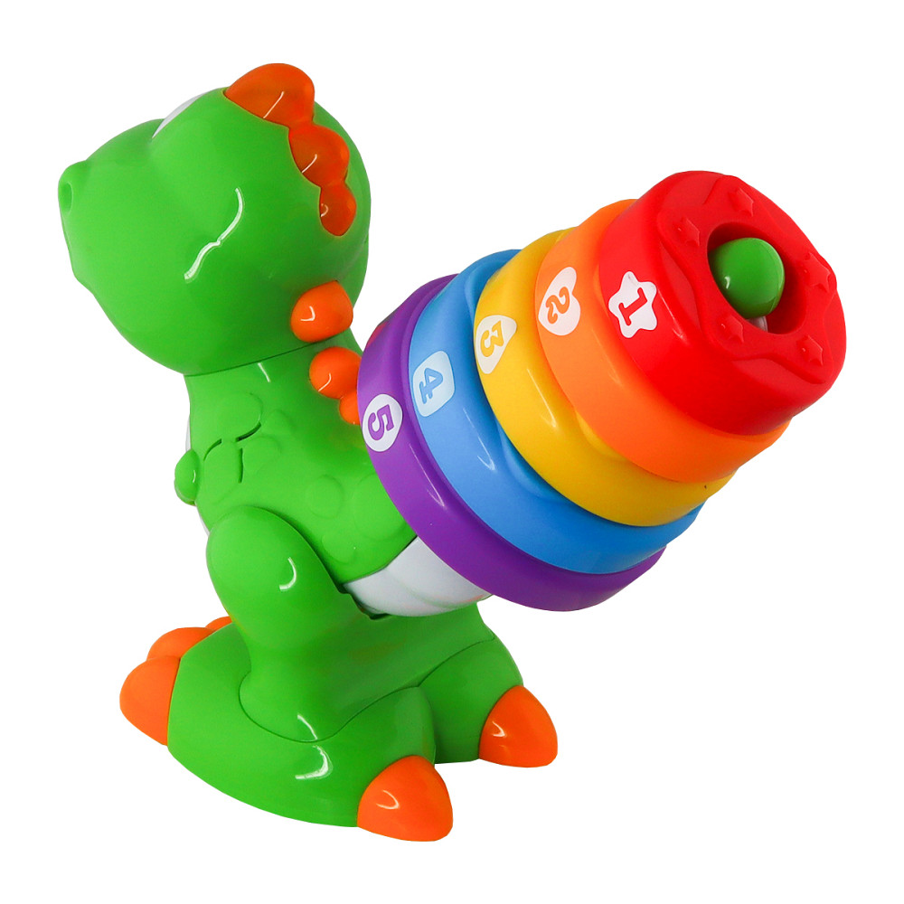 Двомовна іграшка, що розвиває Kiddi Smart – Динозаврик Барвограй Дніпро - фото 6