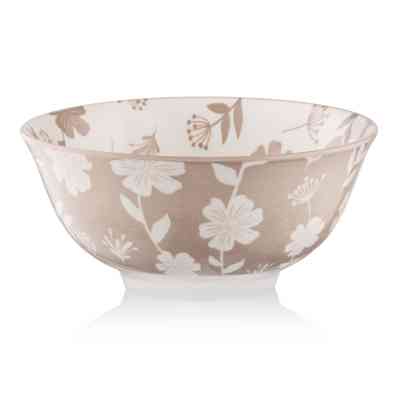 Салатник Ardesto Ravenna 620мл, 15см, порцеляна, біло-бежевий (AR1315R) Винница