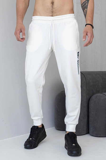 Штани джогери чоловічі TotalFit EM1 XXL, Белый Киев - изображение 3