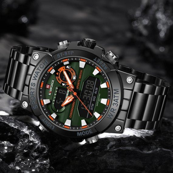 Часы мужские тактические Naviforce Brutal (Черный) Винница - изображение 10