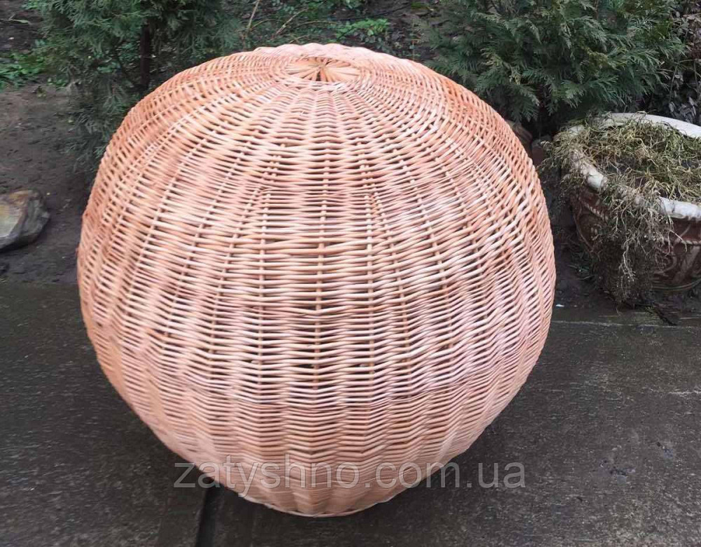 Плетеный светильник | люстра из лозы | дизайнерская плетеная люстра Киев - изображение 4