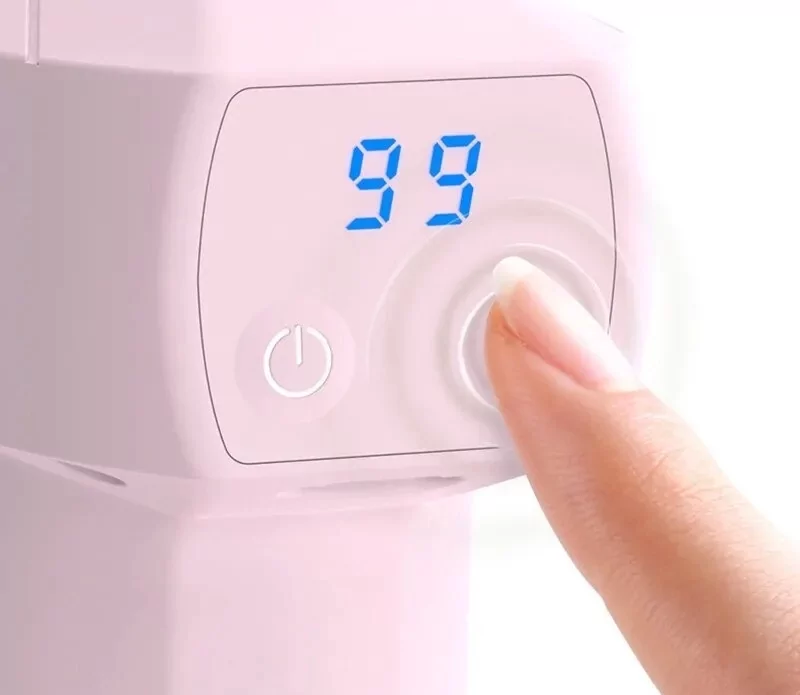 Перкуссионный массажный мини пистолет Fascial Gun YJ03 (8 насадок) Розовый Винница - изображение 2