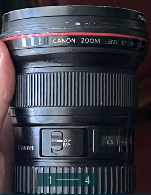 Об'єктив: EF 16-35mm. Canon 1.28 L2 USM. Київ - фото 1