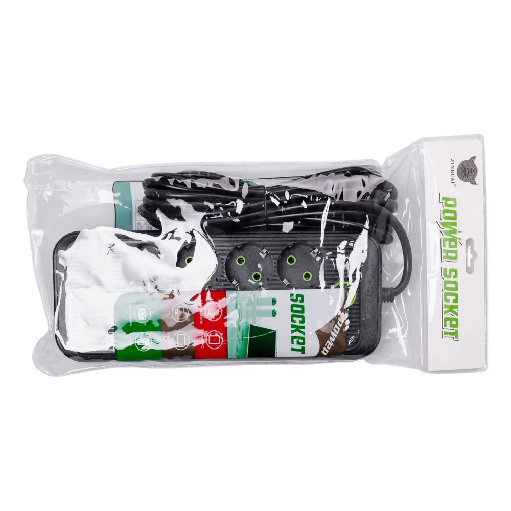 Мережевий фільтр подовжувач на 8 розеток з 3 USB 1 Type-C та кнопкою відключення F20U 4.8 м Білий HP-5-30 Коломия - фото 7