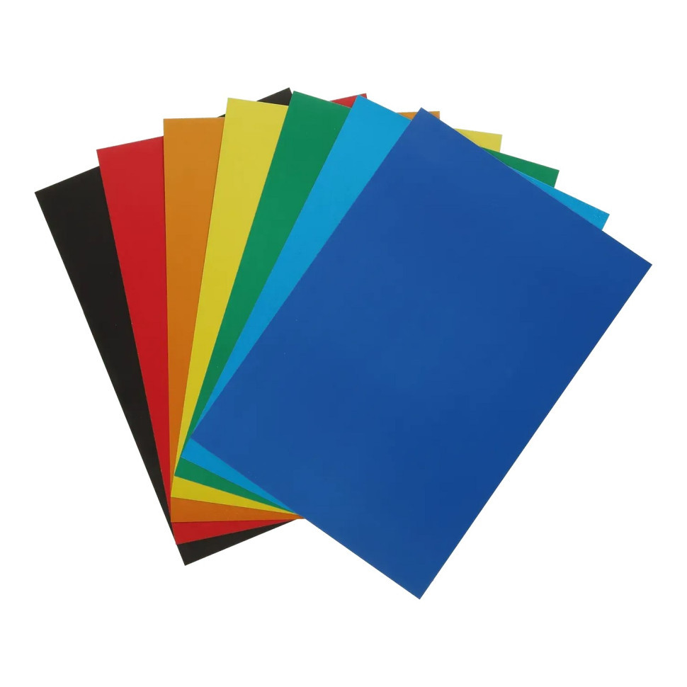 Набір кольорового картону ZB.1955, 7 аркушів, формат А4, щільність 200 г/м2 Вінниця - фото 2