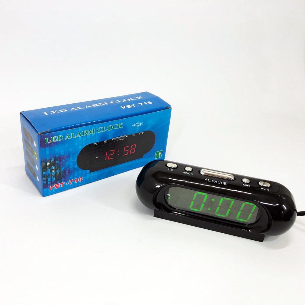 Часы с электронным табло VST-716-2, Умные настольные часы, Часы настольные NL-168 профессиональные электронные Киев - изображение 5
