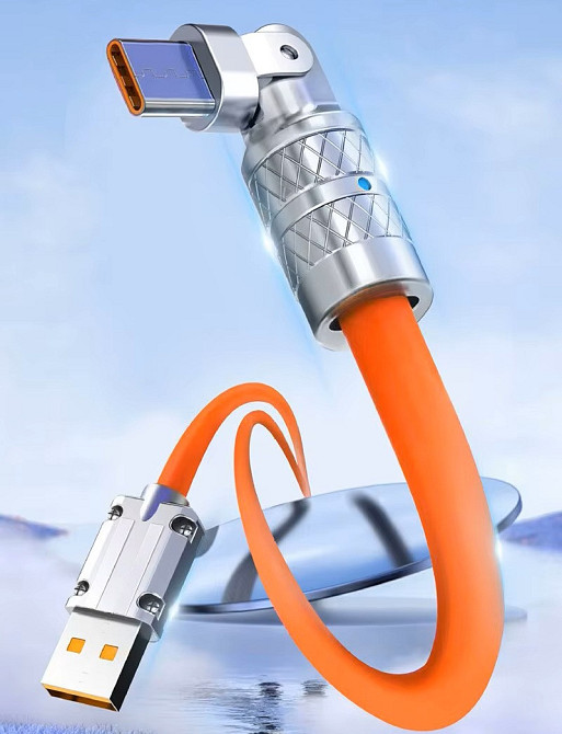 Toocki Зарядний кабель USB Type-C із обертанням на 180 градусів Коломия - фото 4