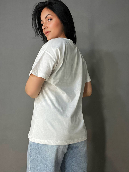 Футболка жіноча Pepper&mint BX24-68 з вишивкою ведмедики біла, білий, S Київ - фото 15