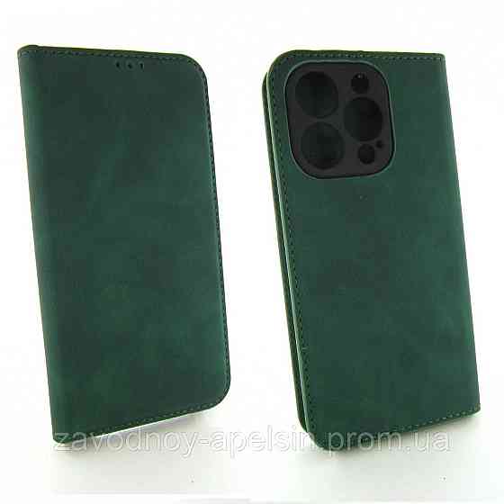 Чехол книжка iPhone 15 Pro Защита камеры (зеленый) Одесса